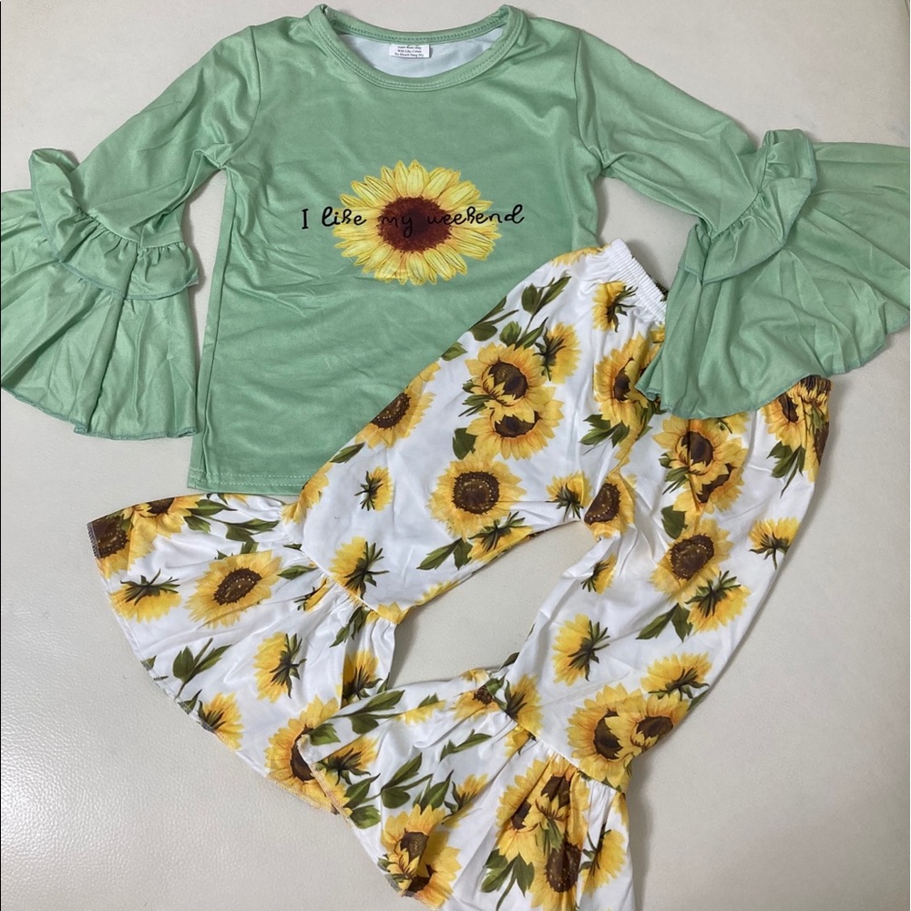Boutique sunflower 🌻 🌻 🌻 cute pants set - Picture 1 of 5